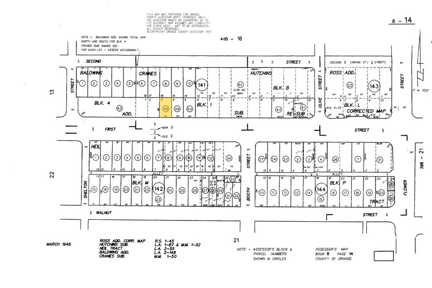 1047 W 1st St, Santa Ana, CA à louer - Plan cadastral - Image 1 de 6