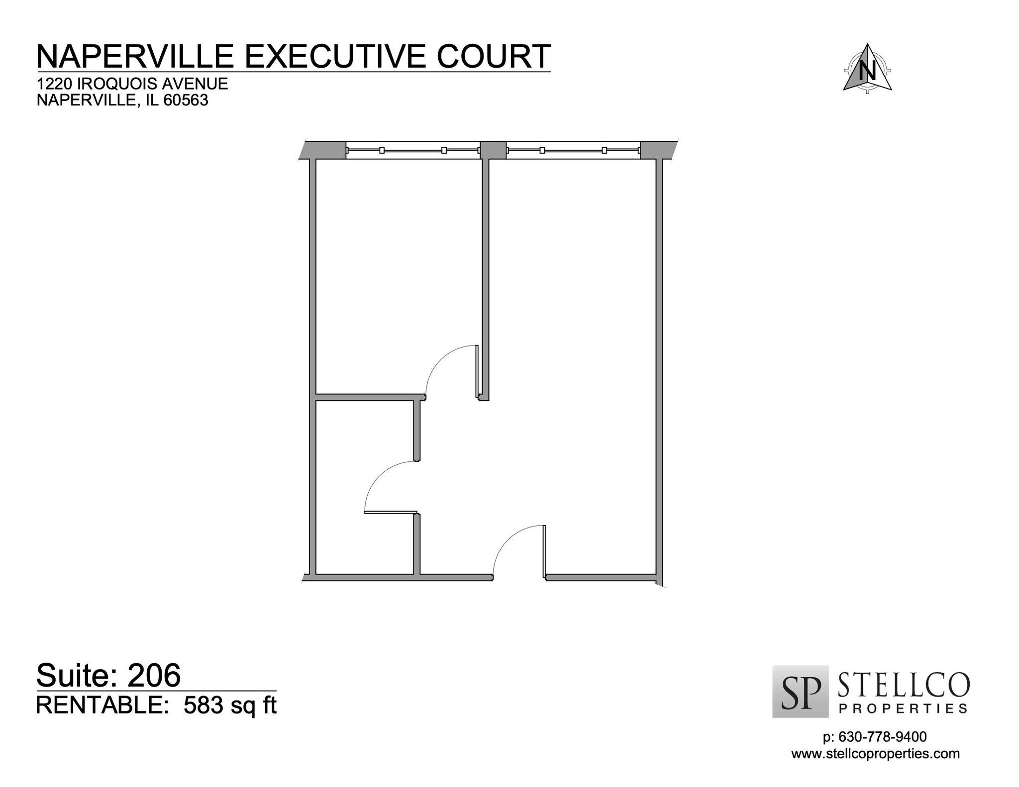 1220-1280 Iroquois Ave, Naperville, IL à louer Plan d’étage- Image 1 de 1