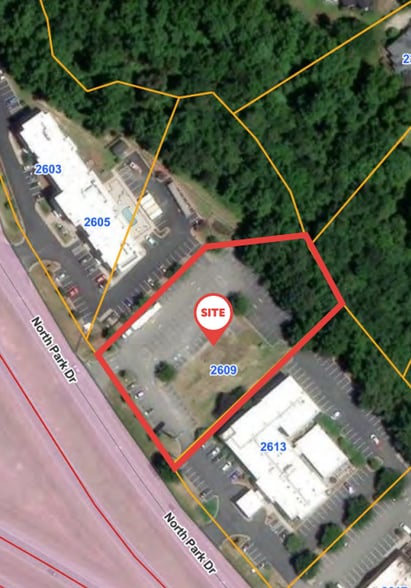 2609 N Park Dr, Goldsboro, NC à vendre - Aérien - Image 2 de 3