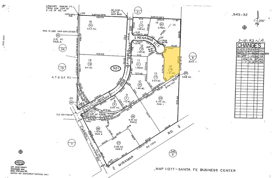 7740 Kenamar Ct, San Diego, CA for sale - Plat Map - Image 3 of 3
