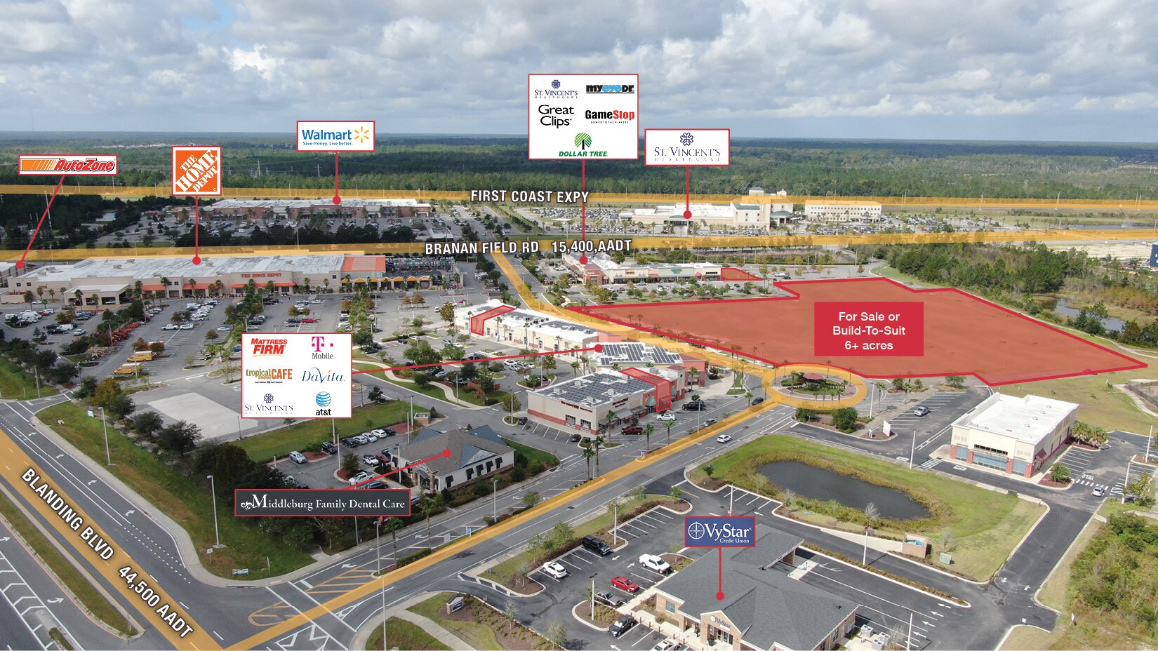 Blanding Blvd & Branan Field Rd, Middleburg, FL à vendre Photo du bâtiment- Image 1 de 3