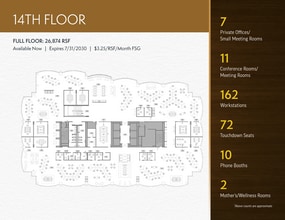 800 N Brand Blvd, Glendale, CA à louer Plan d’étage- Image 1 de 10