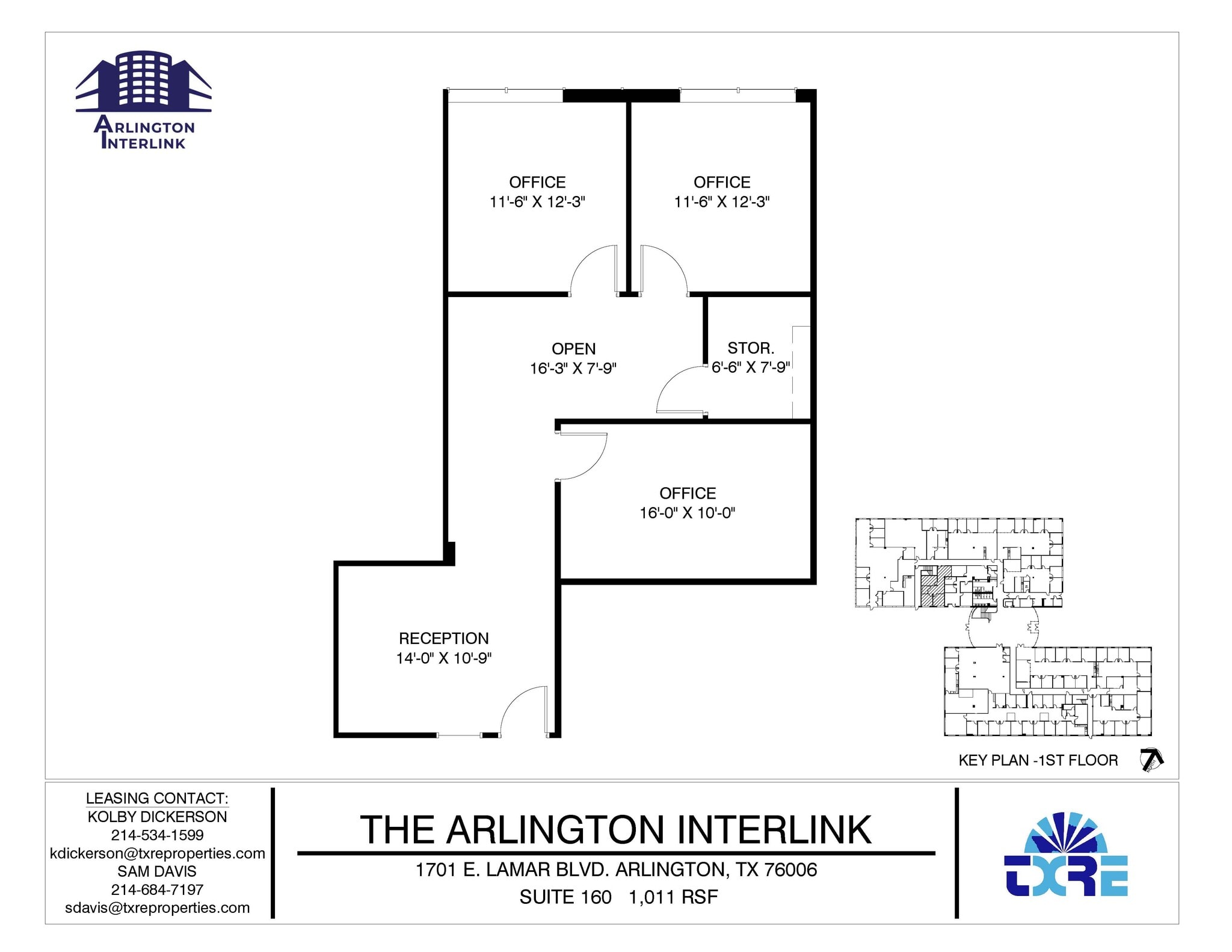 1701 E Lamar Blvd, Arlington, TX for lease Floor Plan- Image 1 of 1
