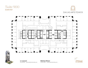 2200 Ross Ave, Dallas, TX à louer Plan d  tage- Image 1 de 1