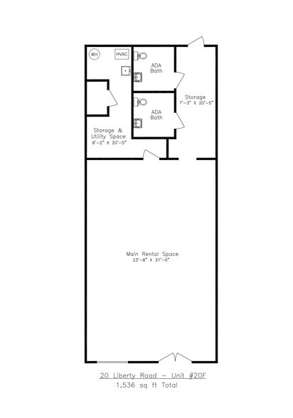 20 Liberty Rd, Sykesville, MD for lease - Floor Plan - Image 2 of 13