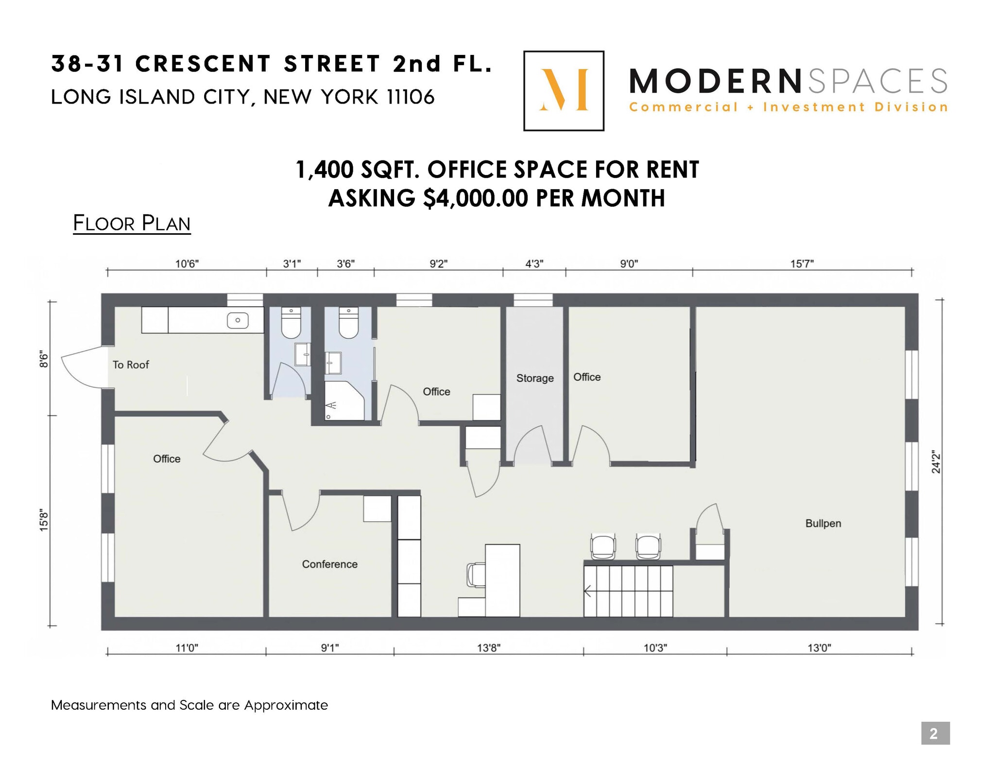 38-31 Crescent St, Long Island City, NY for lease Floor Plan- Image 1 of 12