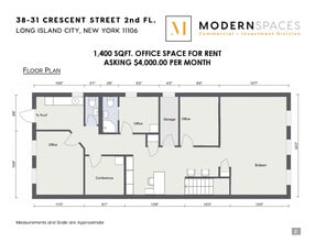 38-31 Crescent St, Long Island City, NY for lease Floor Plan- Image 1 of 12