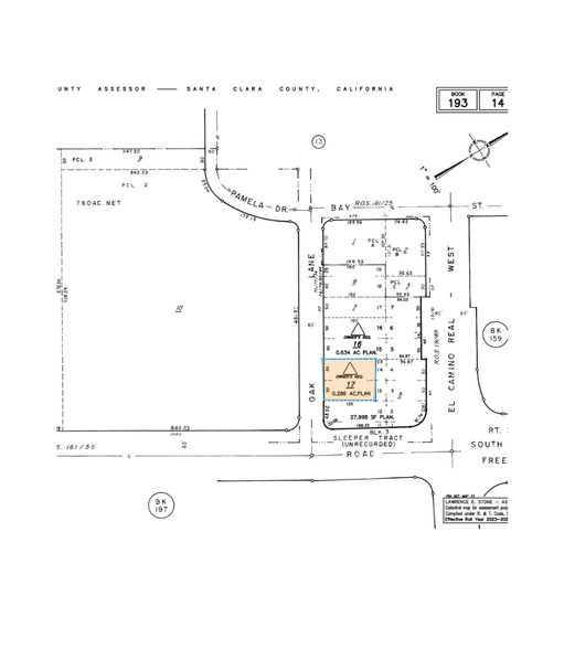 36 Oak Ln, Mountain View, CA for sale - Plat Map - Image 1 of 1