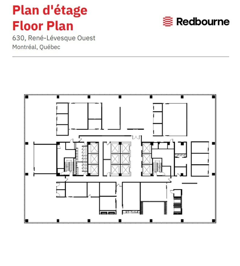 630 Boul René-Lévesque O, Montréal, QC for lease Floor Plan- Image 1 of 1