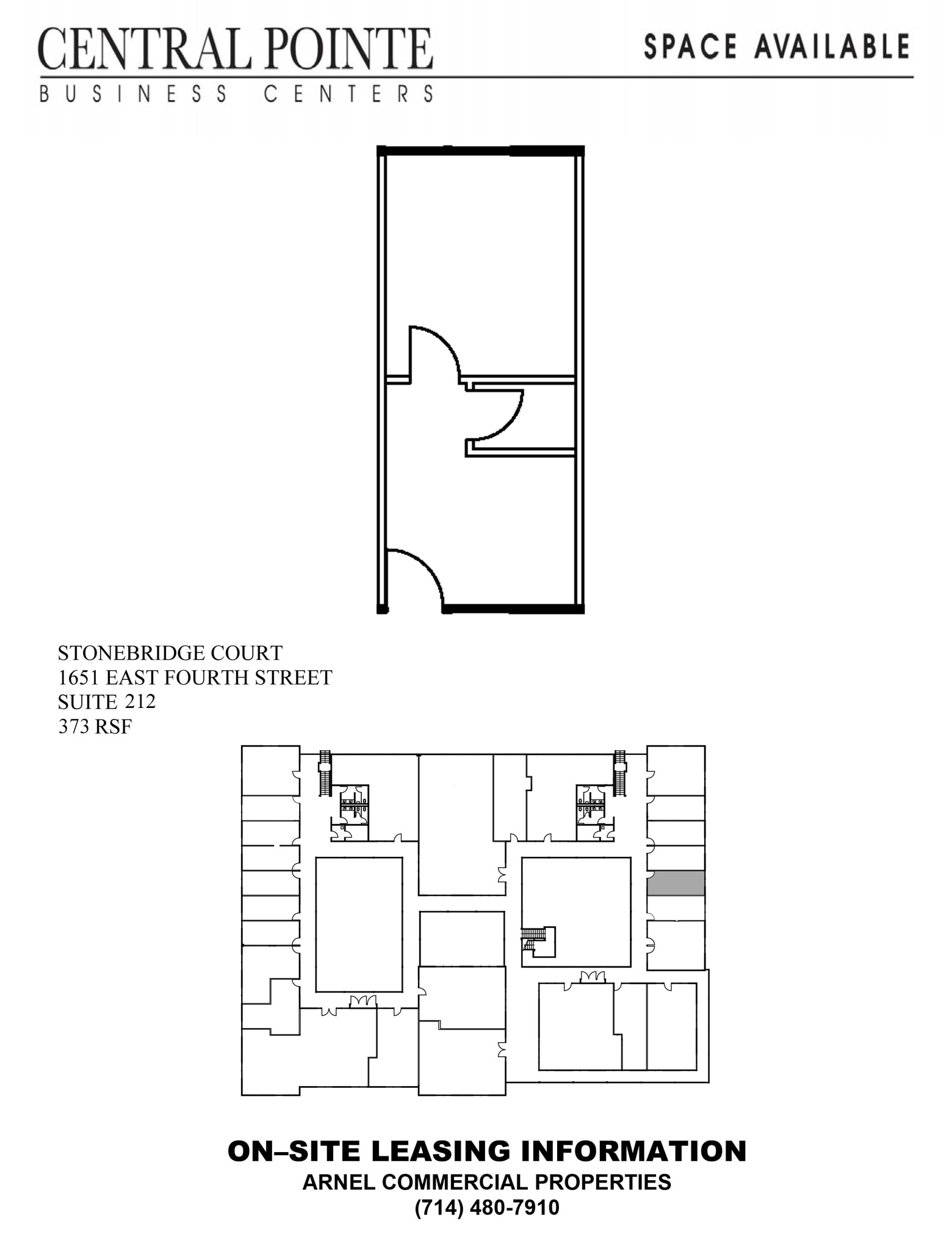 1651 E 4th St, Santa Ana, CA for lease Floor Plan- Image 1 of 1