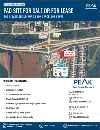 More details for 206 Pecan Tree Ave, Lone Jack, MO - Land for Sale