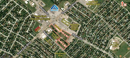 2500 Baker, Mesquite, TX - Aérien  Vue de la carte