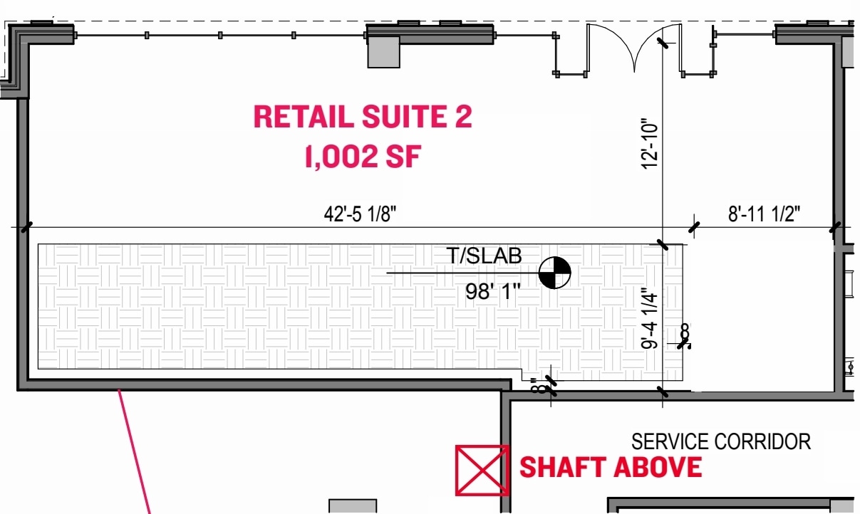 313 College Ave, College Station, TX à louer Plan d’étage- Image 1 de 1