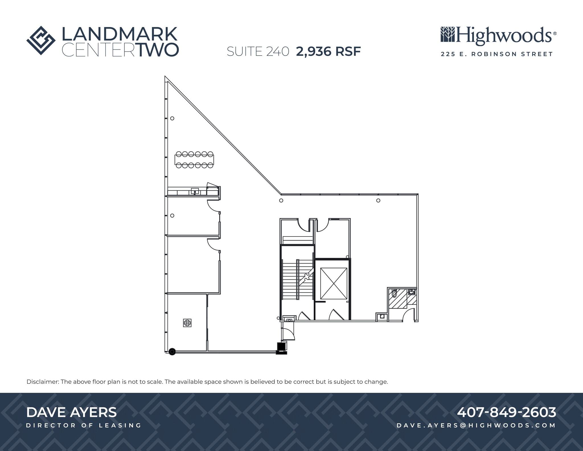 225 E Robinson St, Orlando, FL à louer Plan de site- Image 1 de 1