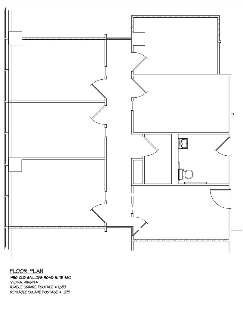 1950 Old Gallows Rd, Vienna, VA for lease Floor Plan- Image 1 of 1