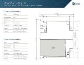 12190 Dearborn Pl, Poway, CA for lease Floor Plan- Image 1 of 1
