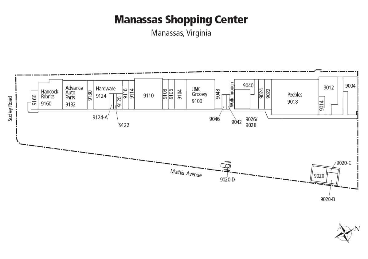 9000-9166 Mathis Ave, Manassas, VA for lease Building Photo- Image 1 of 2