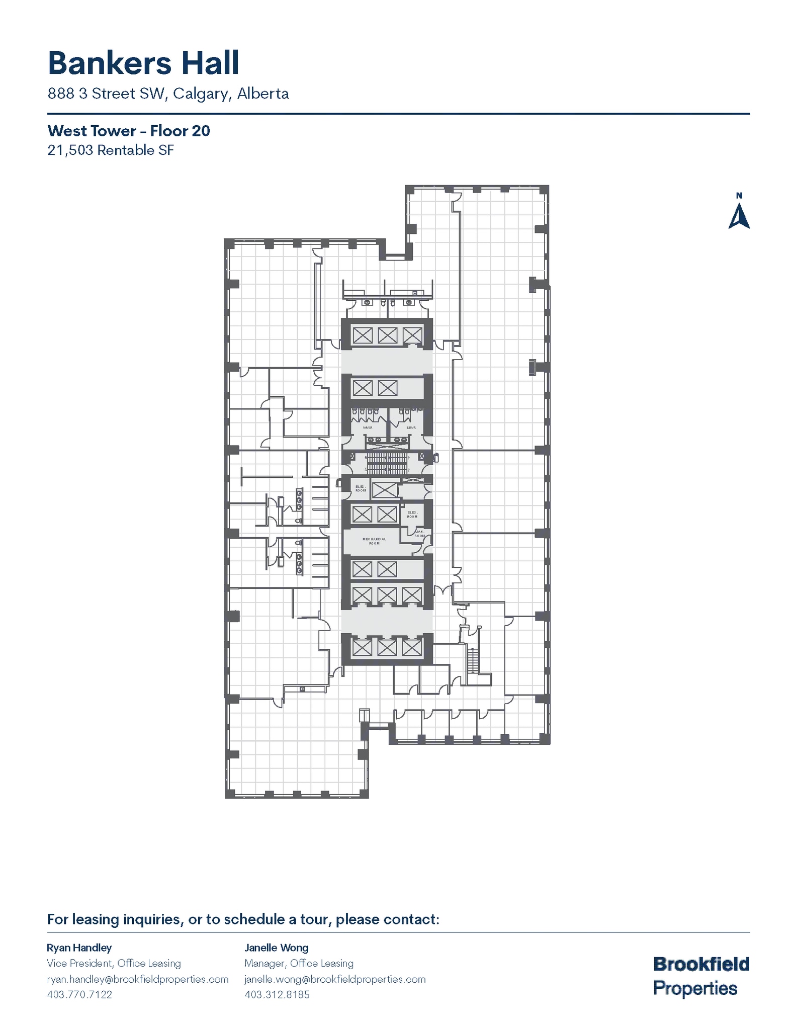 888 3rd St SW, Calgary, AB for lease Floor Plan- Image 1 of 1