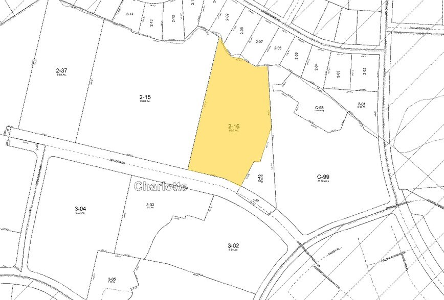 2115 Rexford Rd, Charlotte, NC à louer - Plan cadastral - Image 2 de 12