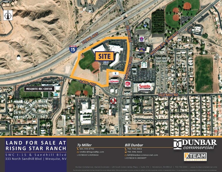 I-15 & Sandhill Blvd, Mesquite, NV à vendre - Photo du bâtiment - Image 1 de 1