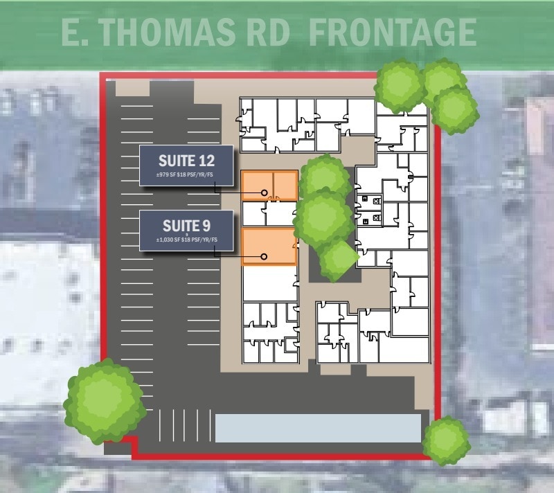 4643 E Thomas Rd, Phoenix, AZ for lease Site Plan- Image 1 of 1