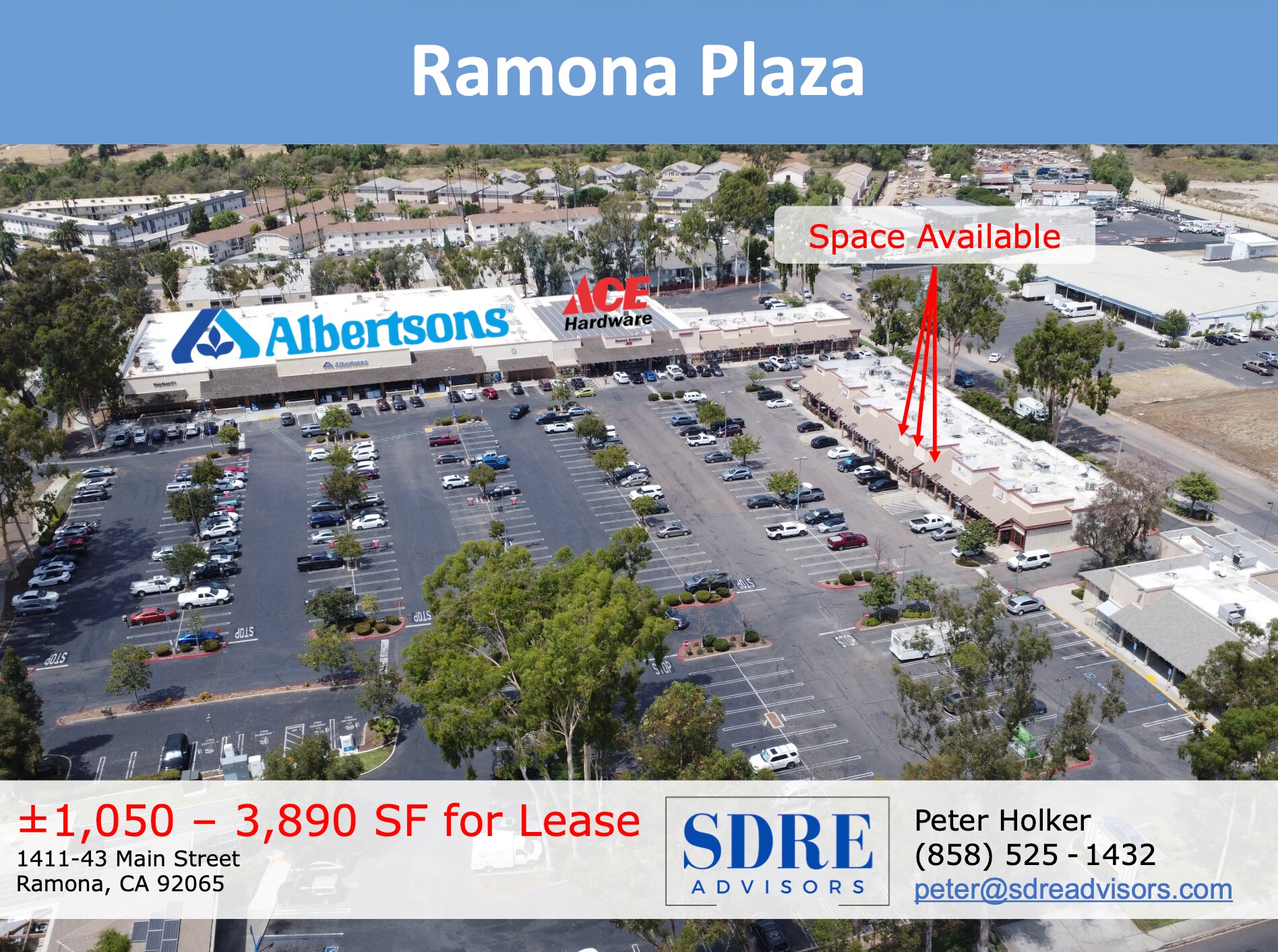 1407-1467 Main St, Ramona, CA for lease Building Photo- Image 1 of 9