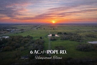 More details for TBD 6+/- AC Pope Road, Hempstead, TX - Land for Sale