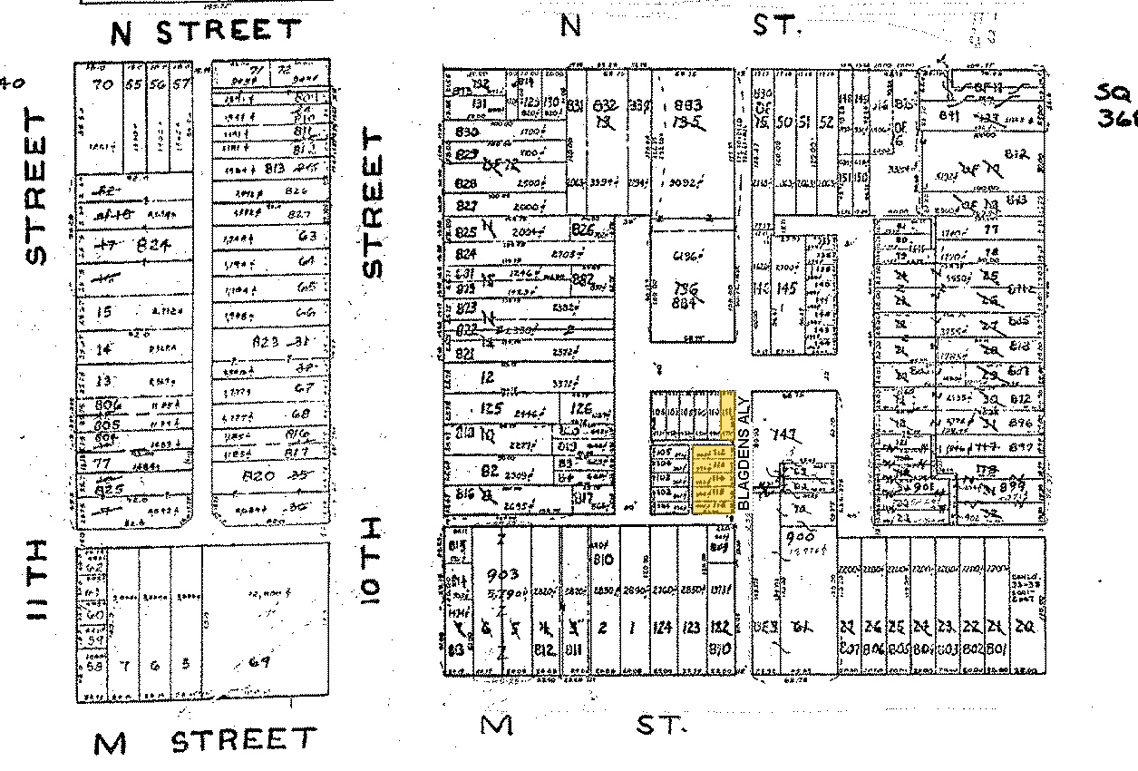 1215 Blagden Aly NW, Washington, DC à vendre Plan cadastral- Image 1 de 3