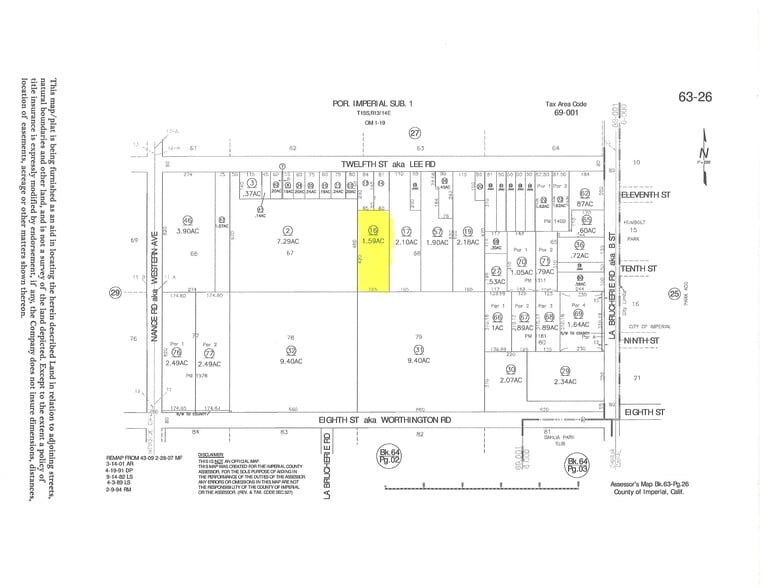0 Lee Rd., Imperial, CA for sale - Building Photo - Image 1 of 2