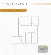 505 N Brand Blvd, Glendale, CA for lease Floor Plan- Image 1 of 1