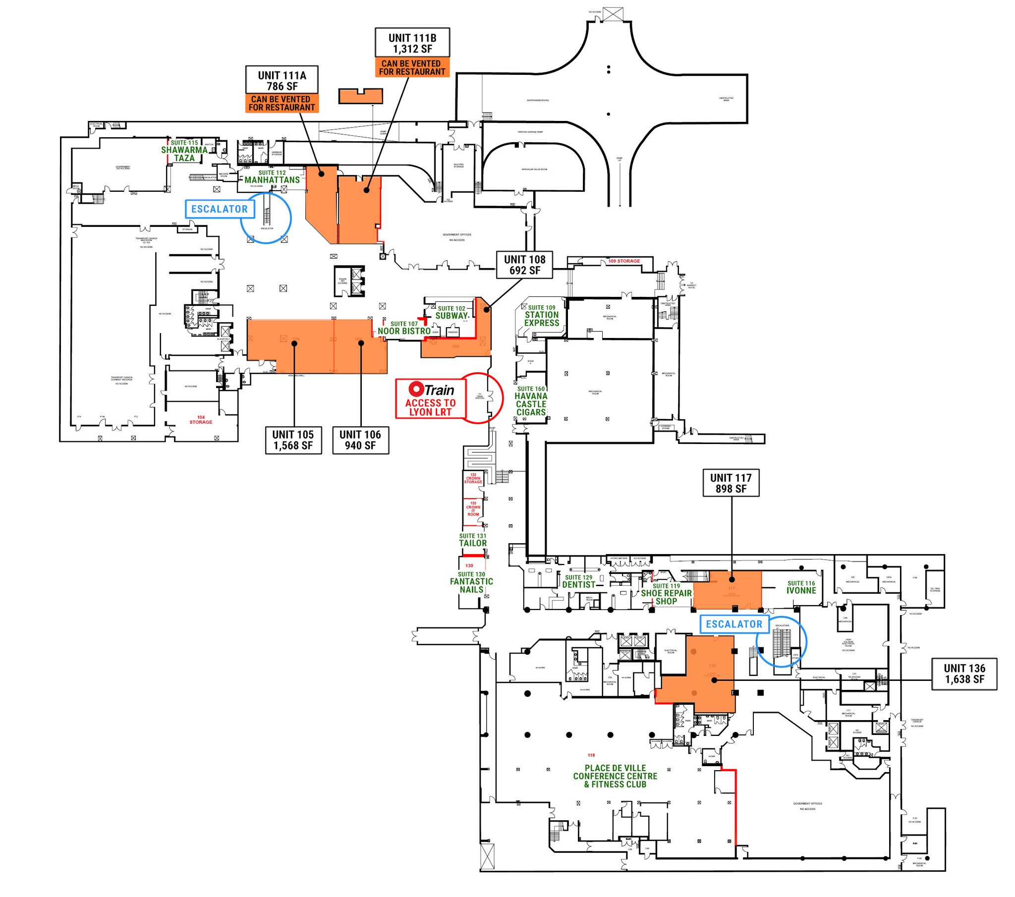 320 Queen St, Ottawa, ON à louer Plan de site- Image 1 de 2