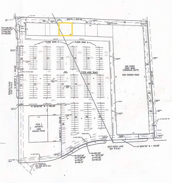 4384 Dowlen Rd, Beaumont, TX à louer - Plan cadastral - Image 1 de 1