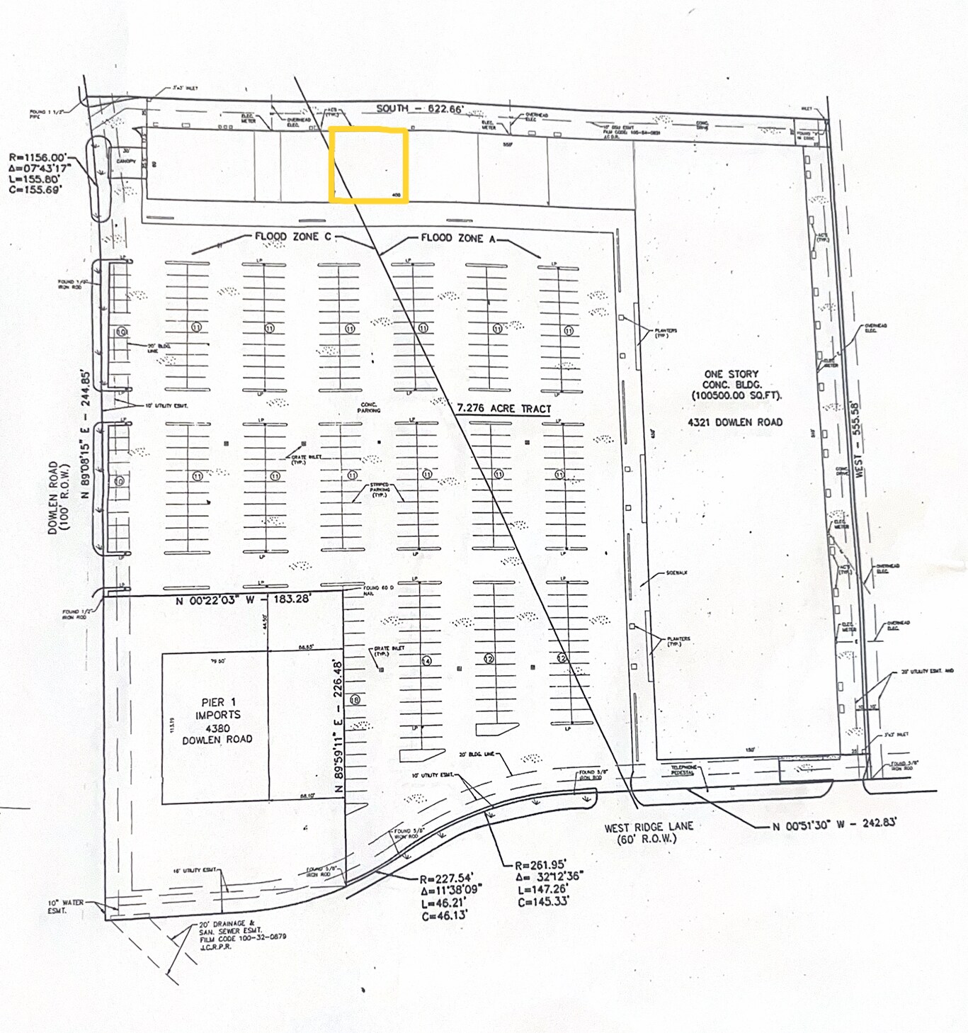 4384 Dowlen Rd, Beaumont, TX à louer Plan cadastral- Image 1 de 2