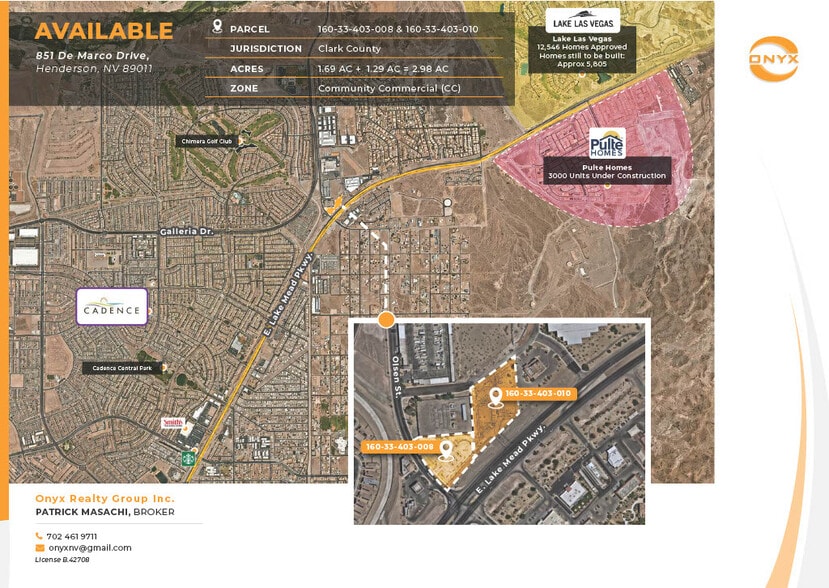 Lake Mead Pkwy and Olsen, Henderson, NV for sale - Building Photo - Image 1 of 7
