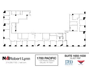 1700 Pacific Ave, Dallas, TX for lease Floor Plan- Image 1 of 2