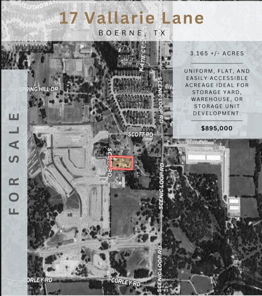17 Vallerie Ln, Boerne, TX à vendre - Aérien - Image 1 de 8