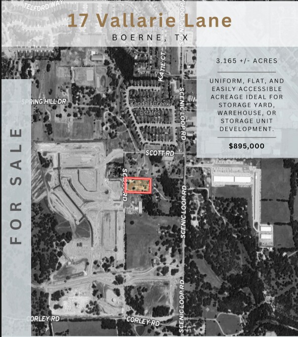 17 Vallerie Ln, Boerne, TX à vendre Aérien- Image 1 de 9