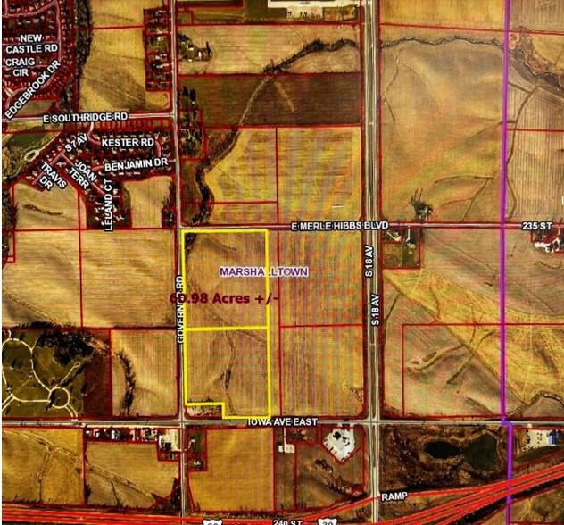 Governor Rd, Marshalltown, IA à vendre - Plan cadastral - Image 1 de 1