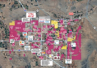SEC AZ-287 & Nafzinger Rd, Coolidge, AZ - Aerial  map view