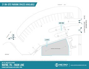 301 W Lancaster Ave, Wayne, PA for lease Site Plan- Image 2 of 2