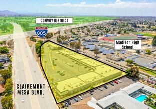 5487-5597 Clairemont Mesa Blvd, San Diego, CA - Aerial map view - Image1