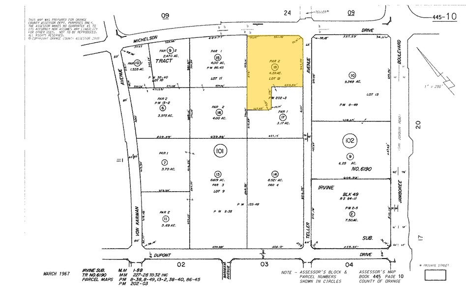 2600 Michelson Dr, Irvine, CA for lease - Plat Map - Image 2 of 6