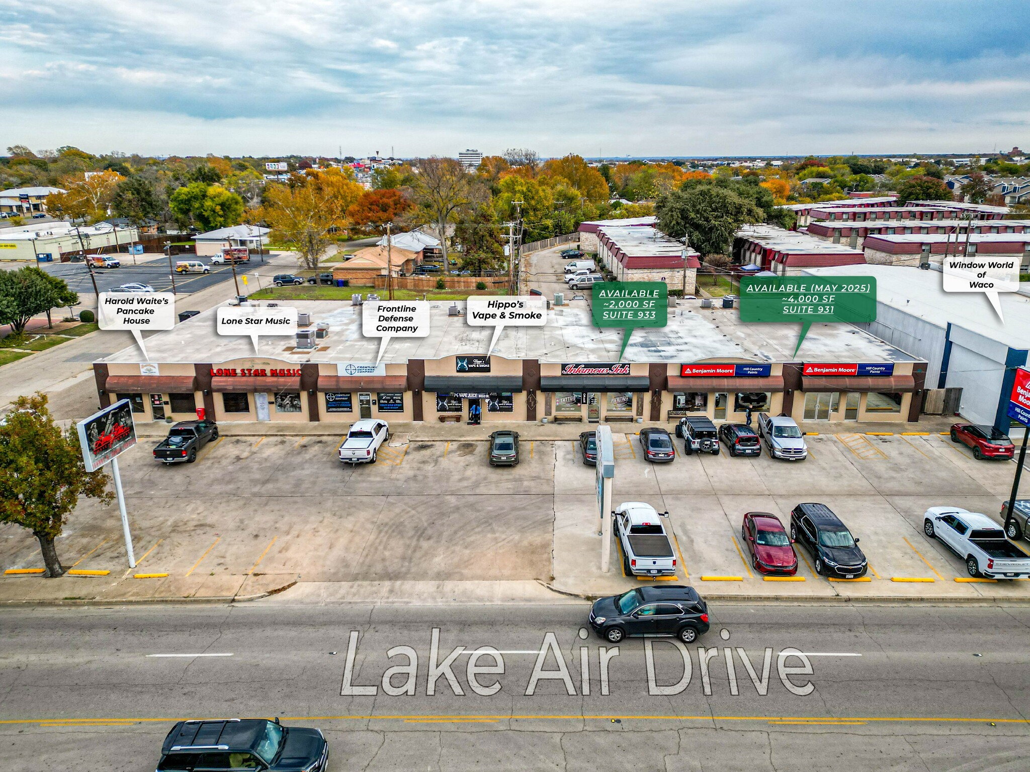 929-941 Lake Air Dr, Waco, TX à louer Photo principale- Image 1 de 10