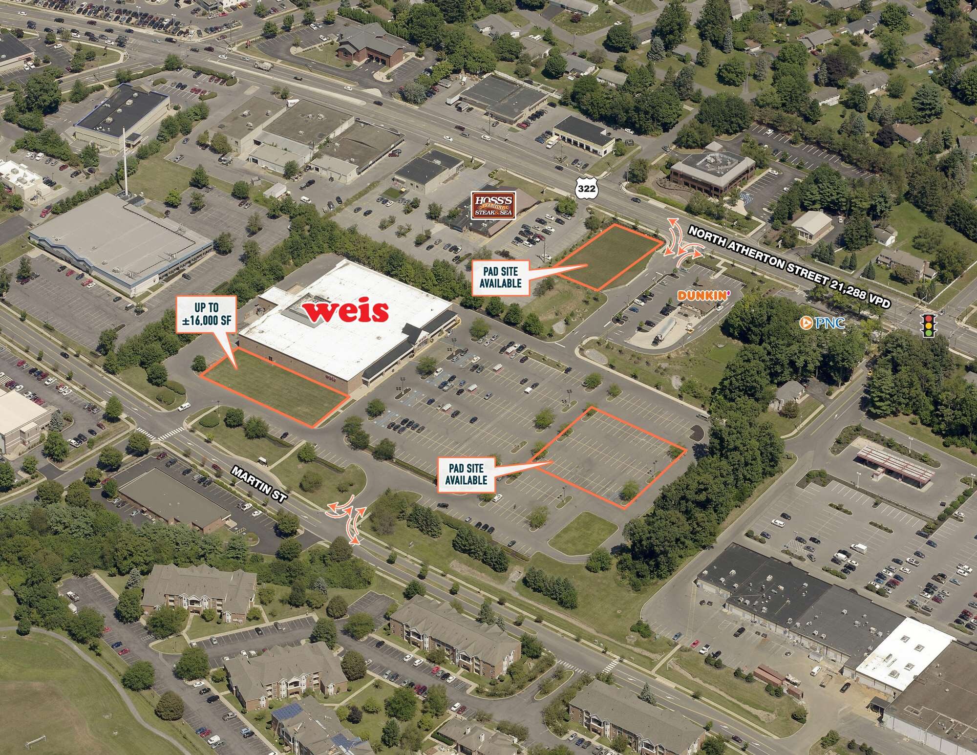 1430 N Atherton St, State College, PA for lease Aerial- Image 1 of 3