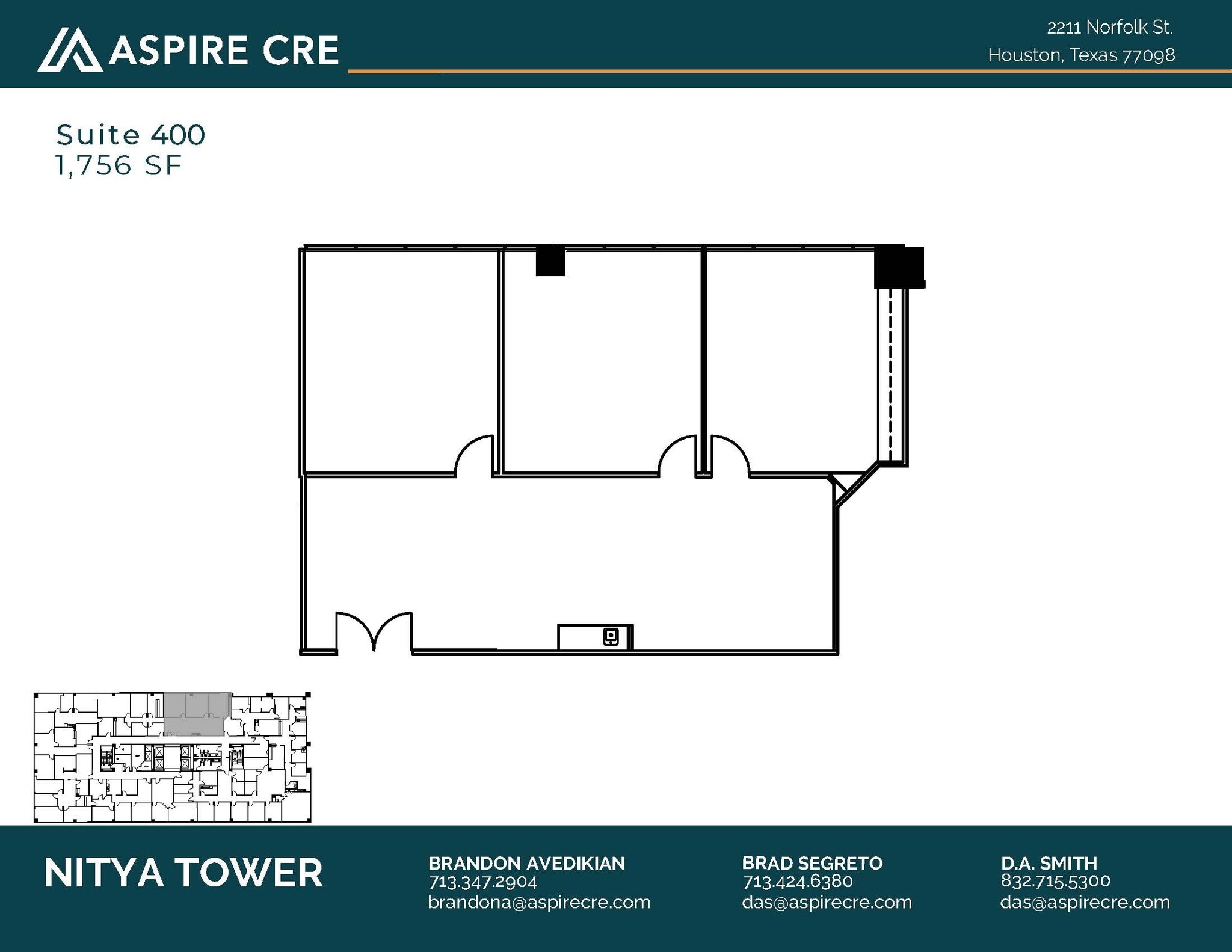 2211 Norfolk St, Houston, TX for lease Floor Plan- Image 1 of 4