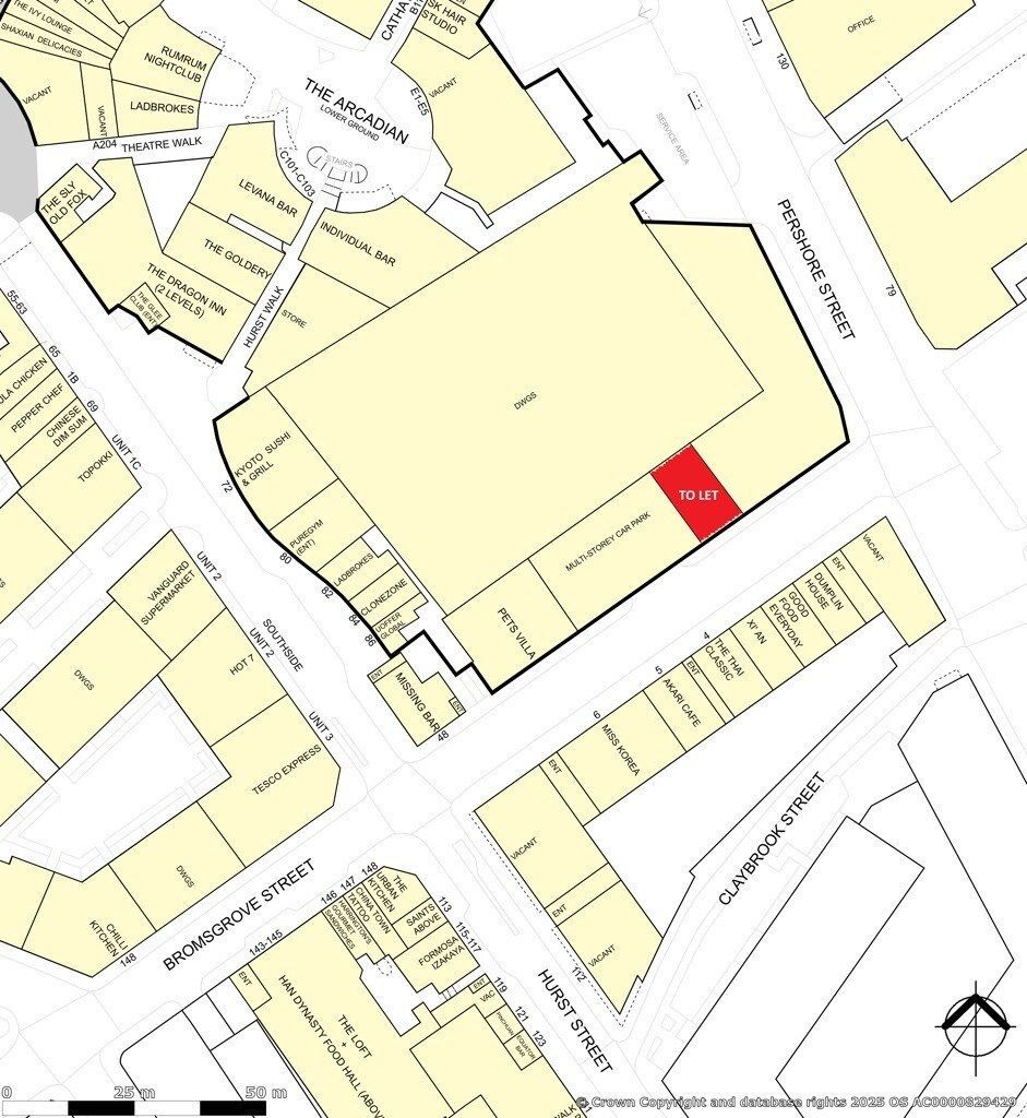 70 Hurst St, Birmingham à louer Plan cadastral- Image 1 de 1