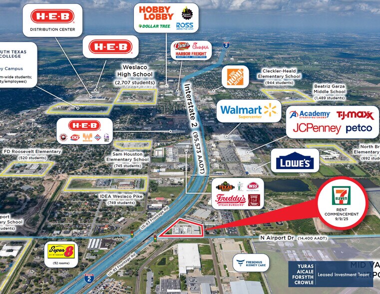 901 N Airport Dr, Weslaco, TX à vendre - Photo du bâtiment - Image 2 de 6