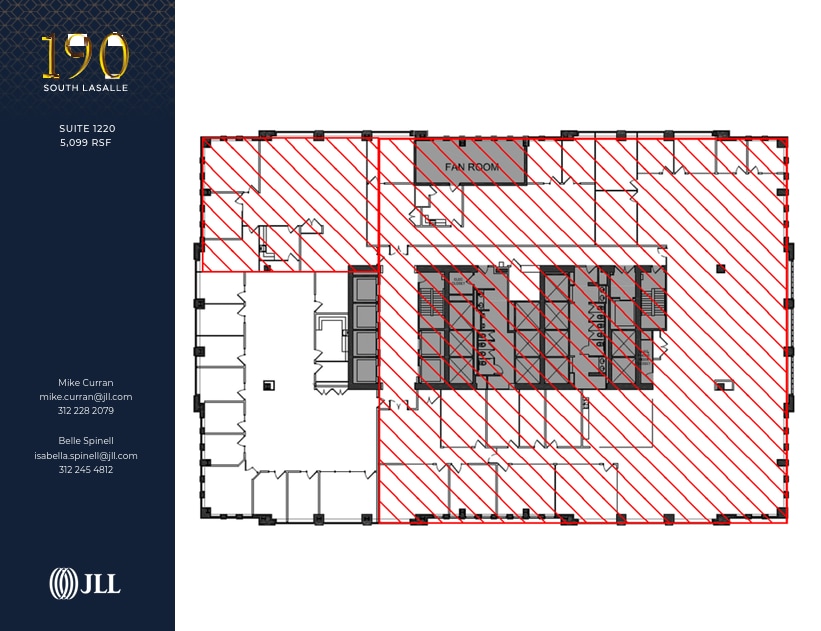 190 S La Salle St, Chicago, IL à louer Plan d’étage- Image 1 de 1