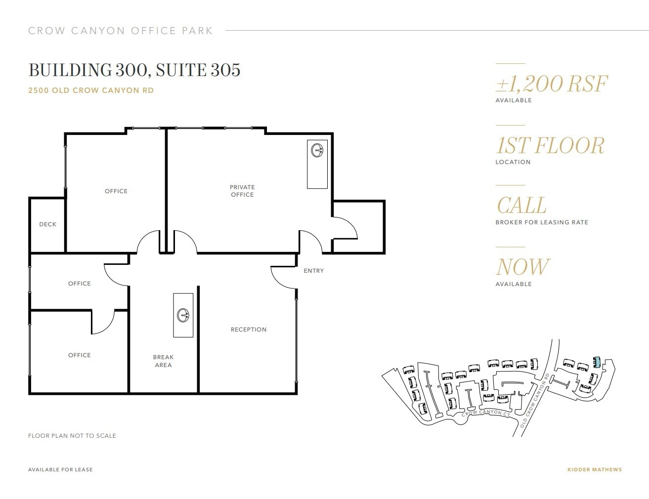 3 Crow Canyon Ct, San Ramon, CA à louer Plan d’étage- Image 1 de 1