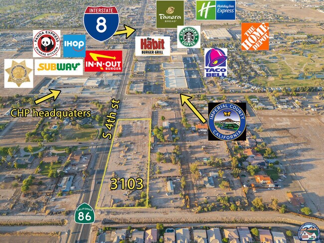 Plus de détails pour 3103 4th st, El Centro, CA - Terrain à vendre